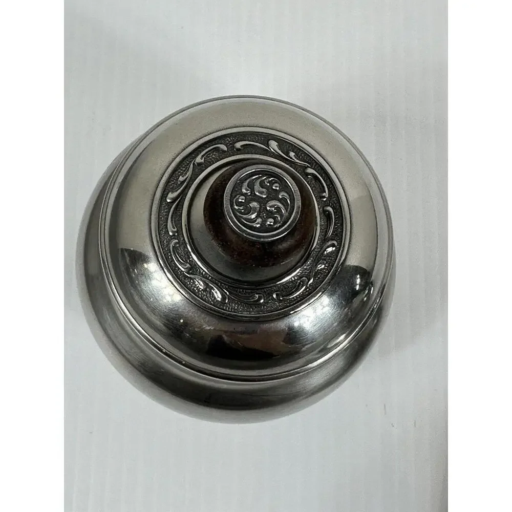 Oneida Custom 18/8 Stainless Steel Cream Sugar Set with‎ Tray With Black Inlay